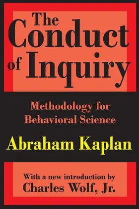 Kaplan |  The Conduct of Inquiry | Buch |  Sack Fachmedien