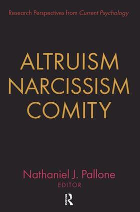 Pallone |  Altruism, Narcissism, Comity | Buch |  Sack Fachmedien