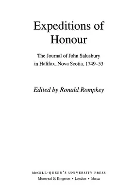 Salusbury / Rompkey |  Expeditions of Honour | eBook | Sack Fachmedien