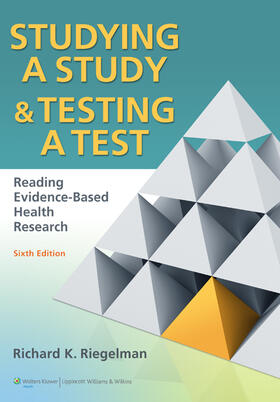 Riegelman |  Studying A Study and Testing a Test | Buch |  Sack Fachmedien