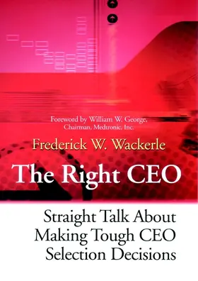 Wackerle |  The Right CEO | Buch |  Sack Fachmedien