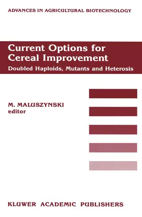 Maluszynski |  Current Options for Cereal Improvement | Buch |  Sack Fachmedien