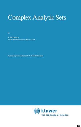 Chirka |  Complex Analytic Sets | Buch |  Sack Fachmedien