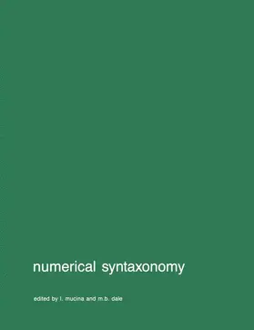 Dales / Mucina |  Numerical syntaxonomy | Buch |  Sack Fachmedien