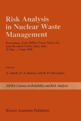 Saltelli / Stanners / D'Alessandro |  Risk Analysis in Nuclear Waste Management | Buch |  Sack Fachmedien