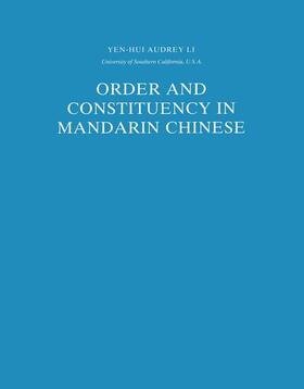 Li Yen Hui |  Order and Constituency in Mandarin Chinese | Buch |  Sack Fachmedien