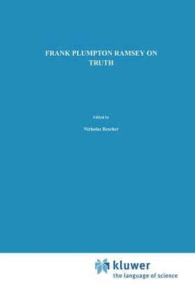 Ramsey / Majer / Rescher |  On Truth | Buch |  Sack Fachmedien