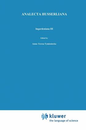 Tymieniecka |  Ingardeniana III | Buch |  Sack Fachmedien