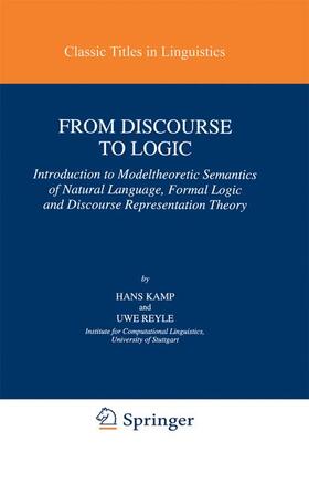 Reyle / Kamp |  From Discourse to Logic | Buch |  Sack Fachmedien