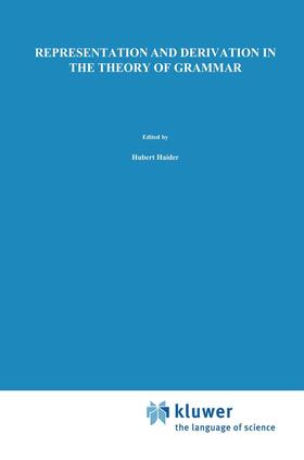 Netter / Haider |  Representation and Derivation in the Theory of Grammar | Buch |  Sack Fachmedien