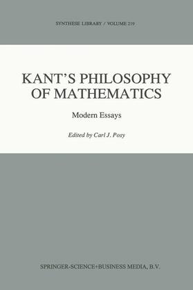 Posy | Kant¿s Philosophy of Mathematics | Buch | 978-0-7923-1495-0 | sack.de