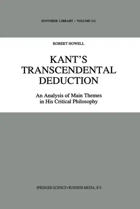 Howell |  Kant¿s Transcendental Deduction | Buch |  Sack Fachmedien