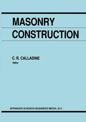 Calladine |  Masonry Construction | Buch |  Sack Fachmedien