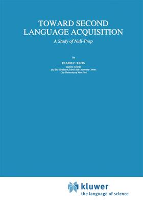Klein |  Toward Second Language Acquisition | Buch |  Sack Fachmedien