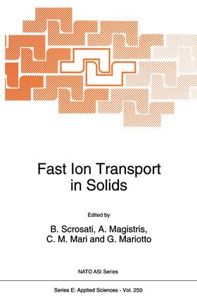 Scrosati / Mariotto / Magistris |  Fast Ion Transport in Solids | Buch |  Sack Fachmedien