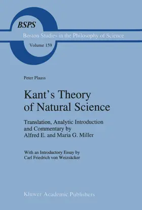 Plaass |  Kant¿s Theory of Natural Science | Buch |  Sack Fachmedien