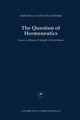 Stapleton |  The Question of Hermeneutics | Buch |  Sack Fachmedien