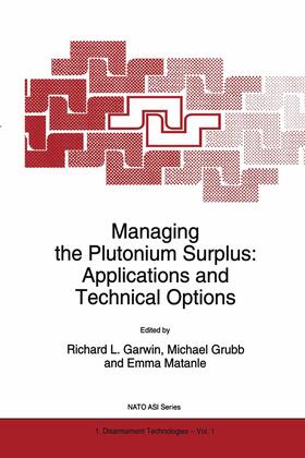 Garwin / Matanle / Grubb | Managing the Plutonium Surplus: Applications and Technical Options | Buch | 978-0-7923-3124-7 | sack.de