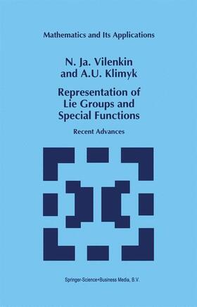 Klimyk / Vilenkin |  Representation of Lie Groups and Special Functions | Buch |  Sack Fachmedien