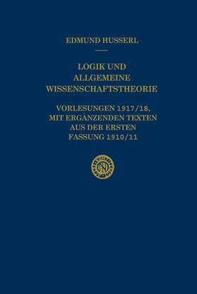 Husserl / Panzer |  Logik Und Allgemeine Wissenschaftstheorie | Buch |  Sack Fachmedien