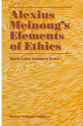 Kalsi |  Alexius Meinong¿s Elements of Ethics | Buch |  Sack Fachmedien