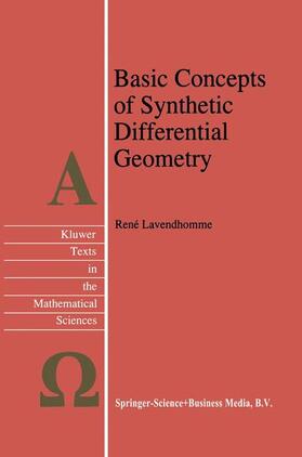 Lavendhomme |  Basic Concepts of Synthetic Differential Geometry | Buch |  Sack Fachmedien