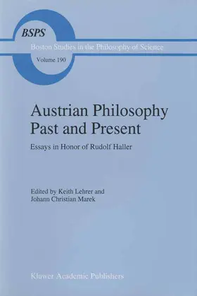 Marek / Lehrer |  Austrian Philosophy Past and Present | Buch |  Sack Fachmedien