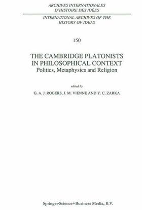Rogers / Zarka / Vienne |  The Cambridge Platonists in Philosophical Context | Buch |  Sack Fachmedien
