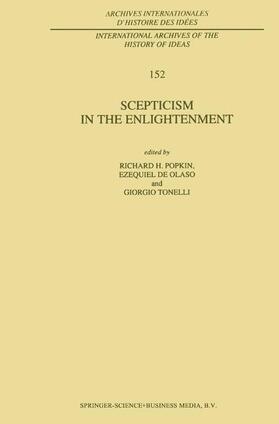 Popkin / Tonelli / de Olaso |  Scepticism in the Enlightenment | Buch |  Sack Fachmedien