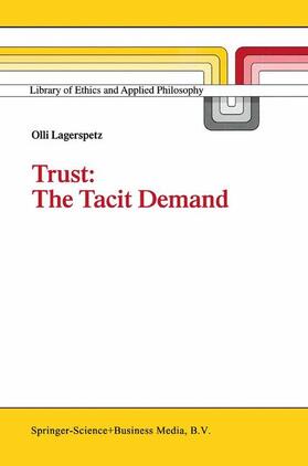 Lagerspetz |  Trust: The Tacit Demand | Buch |  Sack Fachmedien