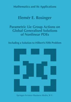 Rosinger |  Parametric Lie Group Actions on Global Generalised Solutions of Nonlinear PDEs | Buch |  Sack Fachmedien