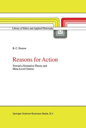 Postow |  Reasons for Action | Buch |  Sack Fachmedien