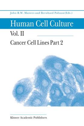 Palsson / Masters |  Cancer Cell Lines Part 2 | Buch |  Sack Fachmedien