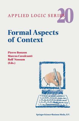 Bonzon / Nossum / Cavalcanti |  Formal Aspects of Context | Buch |  Sack Fachmedien