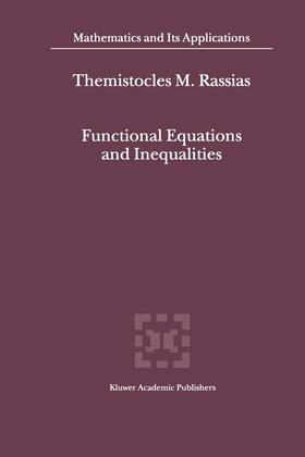 RASSIAS |  Functional Equations and Inequalities | Buch |  Sack Fachmedien