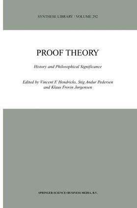 Hendricks / Jørgensen / Pedersen |  Proof Theory | Buch |  Sack Fachmedien