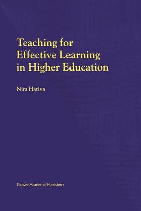 Hativa |  Teaching for Effective Learning in Higher Education | Buch |  Sack Fachmedien