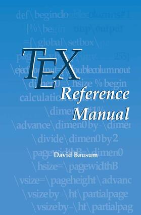 Bausum |  Tex Reference Manual | Buch |  Sack Fachmedien