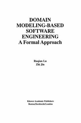  Domain Modeling-Based Software Engineering | Buch |  Sack Fachmedien