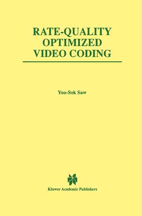  Rate-Quality Optimized Video Coding | Buch |  Sack Fachmedien