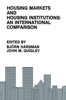 Hårsman / Quigley |  Housing Markets and Housing Institutions: An International Comparison | Buch |  Sack Fachmedien