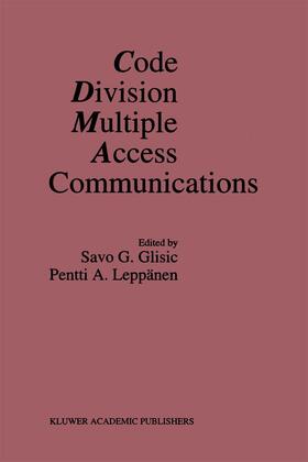 Glisic / Leppänen |  Code Division Multiple Access Communications | Buch |  Sack Fachmedien