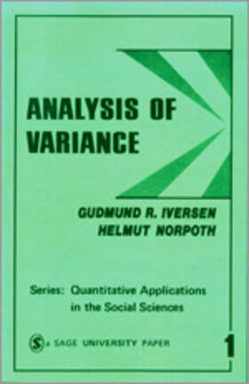 Iversen / Norpoth |  Analysis of Variance | Buch |  Sack Fachmedien
