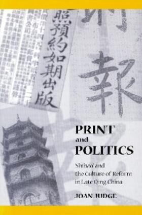 Judge |  Print and Politics | eBook | Sack Fachmedien
