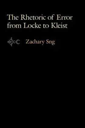 Sng |  The Rhetoric of Error from Locke to Kleist | eBook | Sack Fachmedien