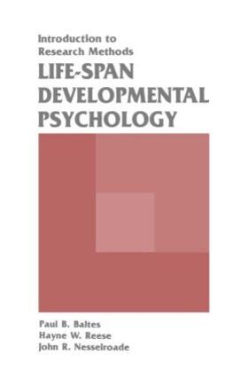 Baltes / Reese / Nesselroade |  Life-span Developmental Psychology | Buch |  Sack Fachmedien