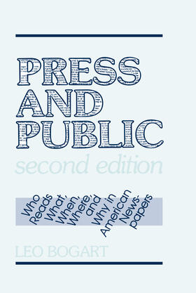 Bogart |  Press and Public | Buch |  Sack Fachmedien