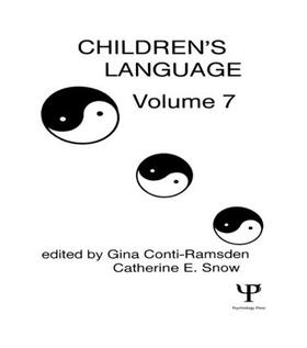 Conti-Ramsden / Snow |  Children's Language | Buch |  Sack Fachmedien