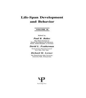 Baltes / Featherman / Lerner |  Life-Span Development and Behavior | Buch |  Sack Fachmedien