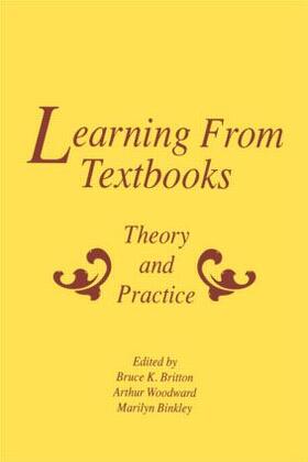 Britton / Woodward / Binkley |  Learning From Textbooks | Buch |  Sack Fachmedien